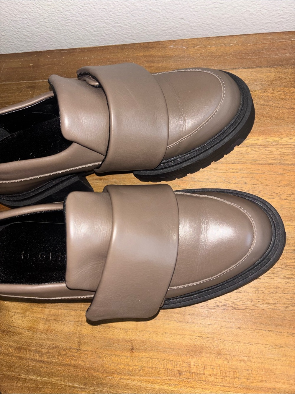 M Gemi Women Heeled Loafter Size 37 Fossil Slip On - Picture 3 of 6